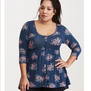 3/4 length sleeve blouse